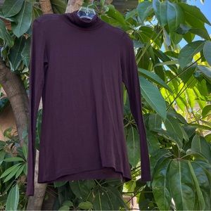 Vince long sleeve turtleneck semi sheer top!
